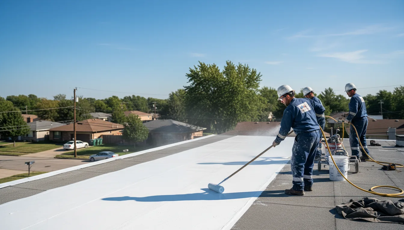 Commercial roof coating in Tyler Hill, PA near me